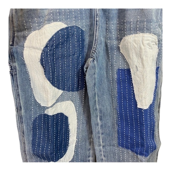 Sandrine Rose Denim Pat Jumpsuit NWT - Picture 6 of 7